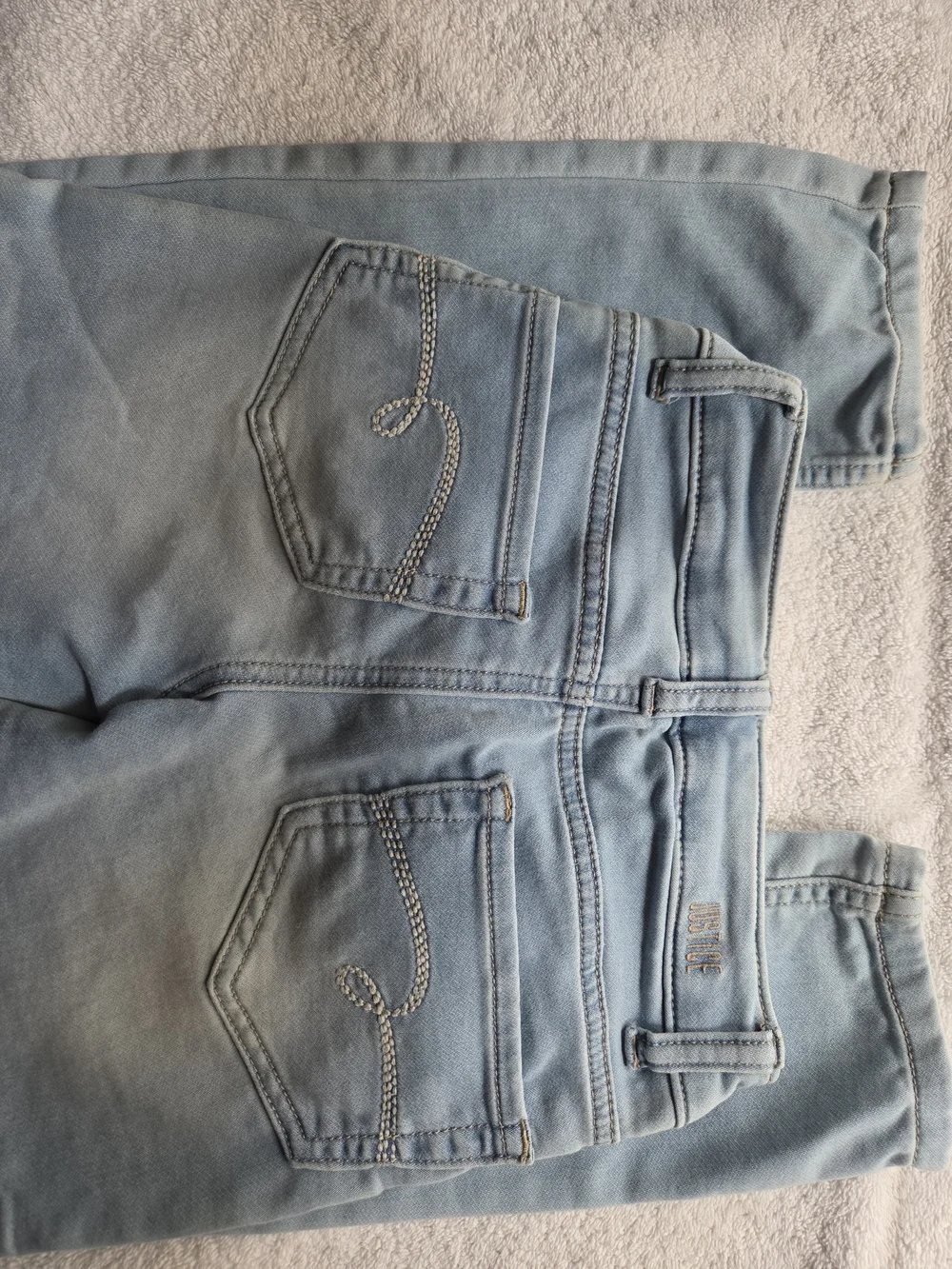 Justice Girls' Light Blue Skinny Denim Jeans Size 10 Slim